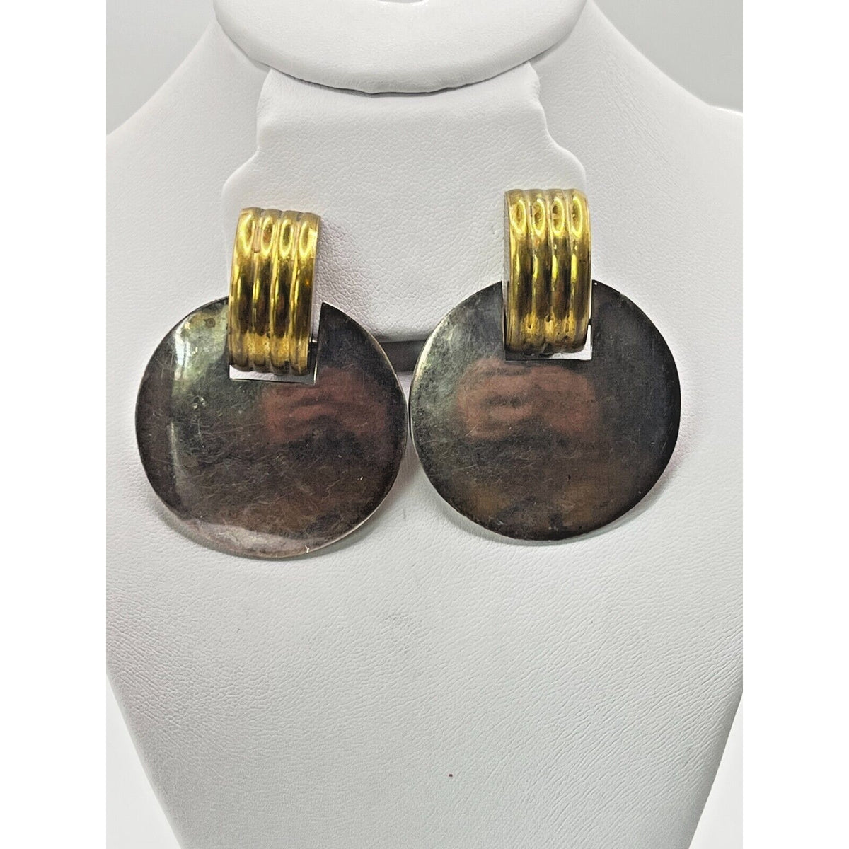 Mexican Silver Earrings TC-142 Large Clip-on 29g