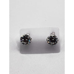 Round Cut CZ Solitaire Earrings Antitarnish 925 Sterling
