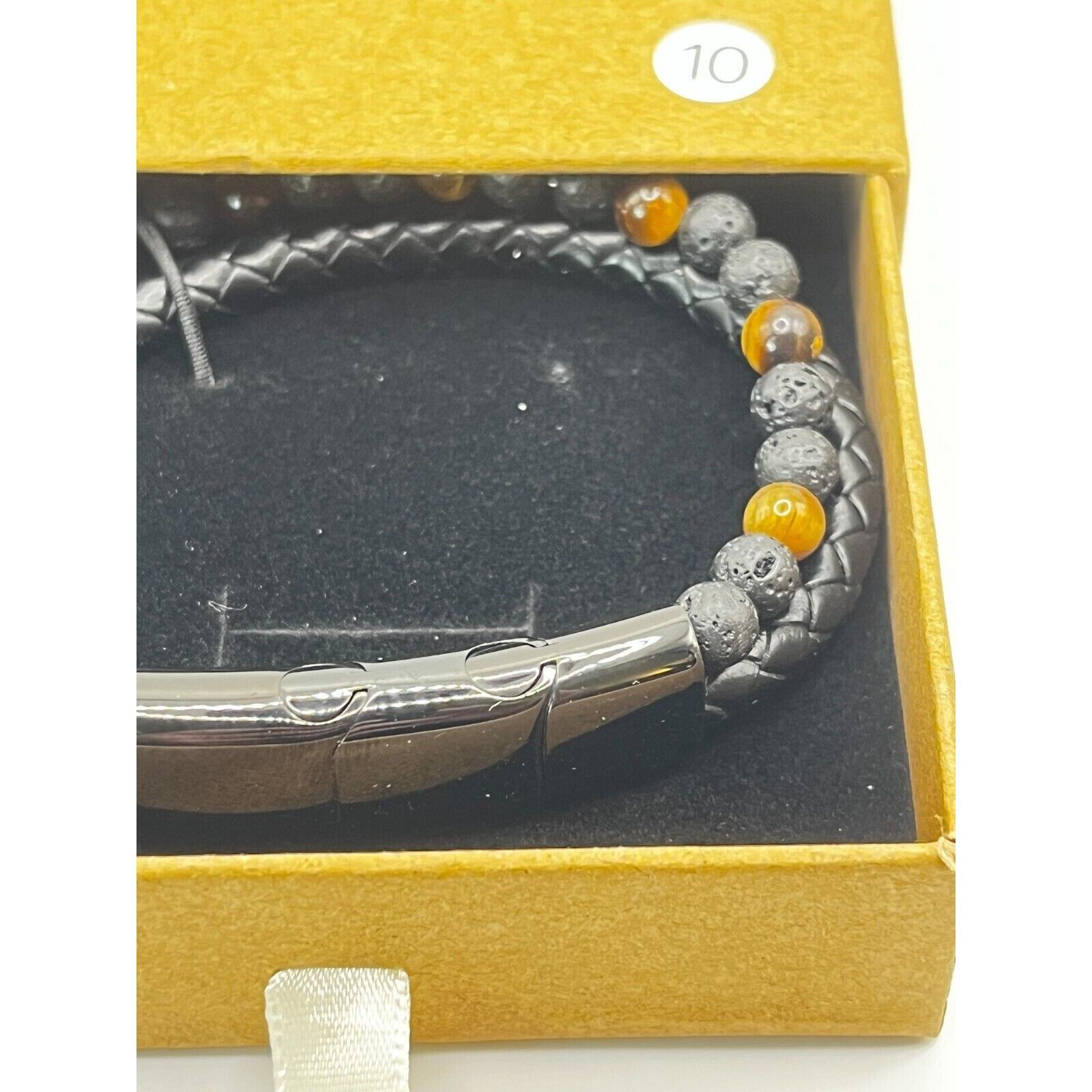 Black Leather Bracelet for Men Premium Artisan Double Strand
