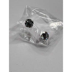 Round Cut CZ Solitaire Earrings Antitarnish 925 Sterling