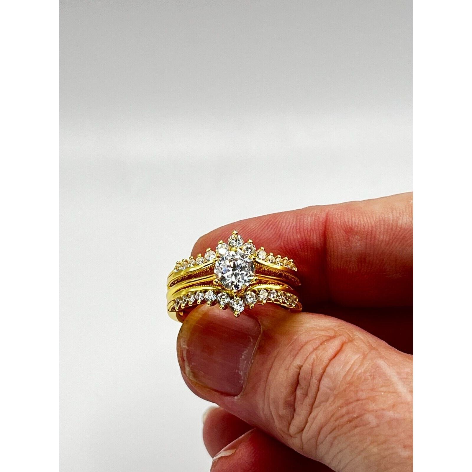 Women Wedding Ring Guard Enhancers Rings 925 Sterling Silver