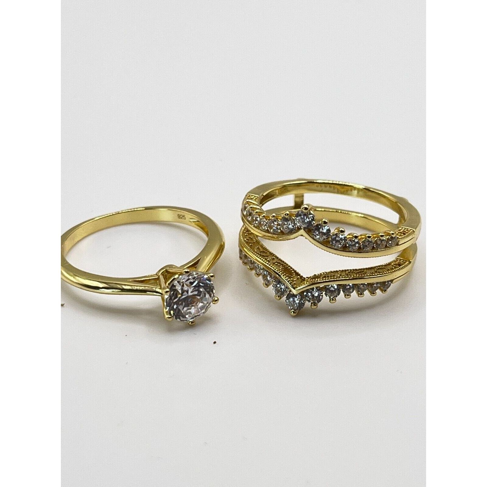 Women Wedding Ring Guard Enhancers Rings 925 Sterling Silver