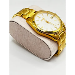 Seiko 6N52-00A0 SUR307 Gold Quartz Watch Authentic New W LUMINOX Gift Box