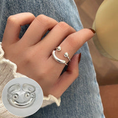 Elevate Your Style with CharmoRing™ Smiley Face Ring