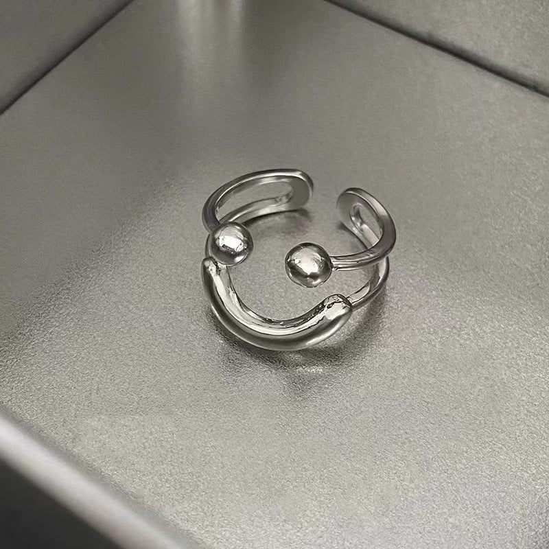 Elevate Your Style with CharmoRing™ Smiley Face Ring