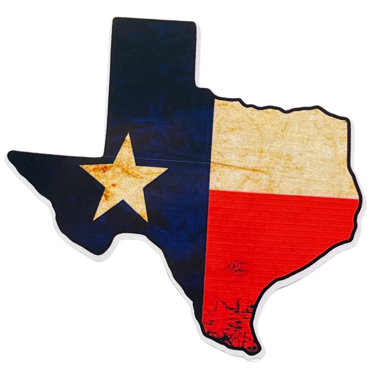 Texas Distressed Flag Sticker for Car Truck Window Decal TX State USA American