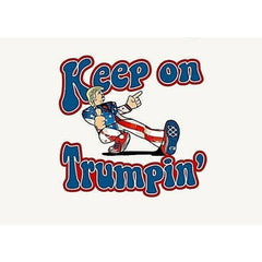 Keep On Trumpin Retro Made In The USA Sticker - Large 6x6 on 5 Year Vinyl