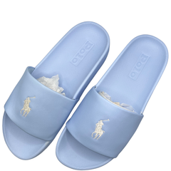 Polo Ralph Lauren Cayson Elite Blue Men's Sandals Slides Size 8D New In Box